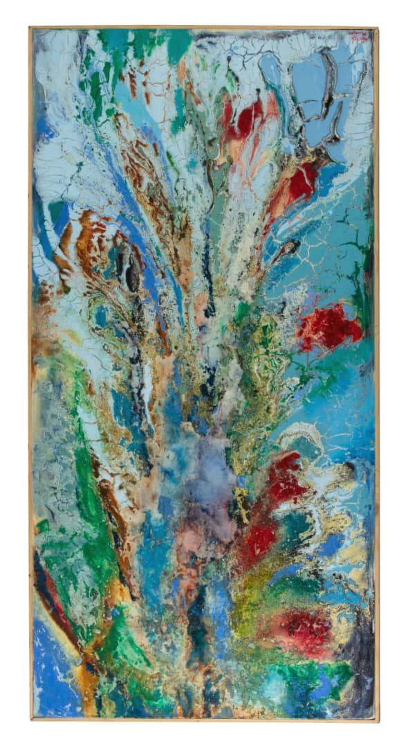 Mixed media on canvas